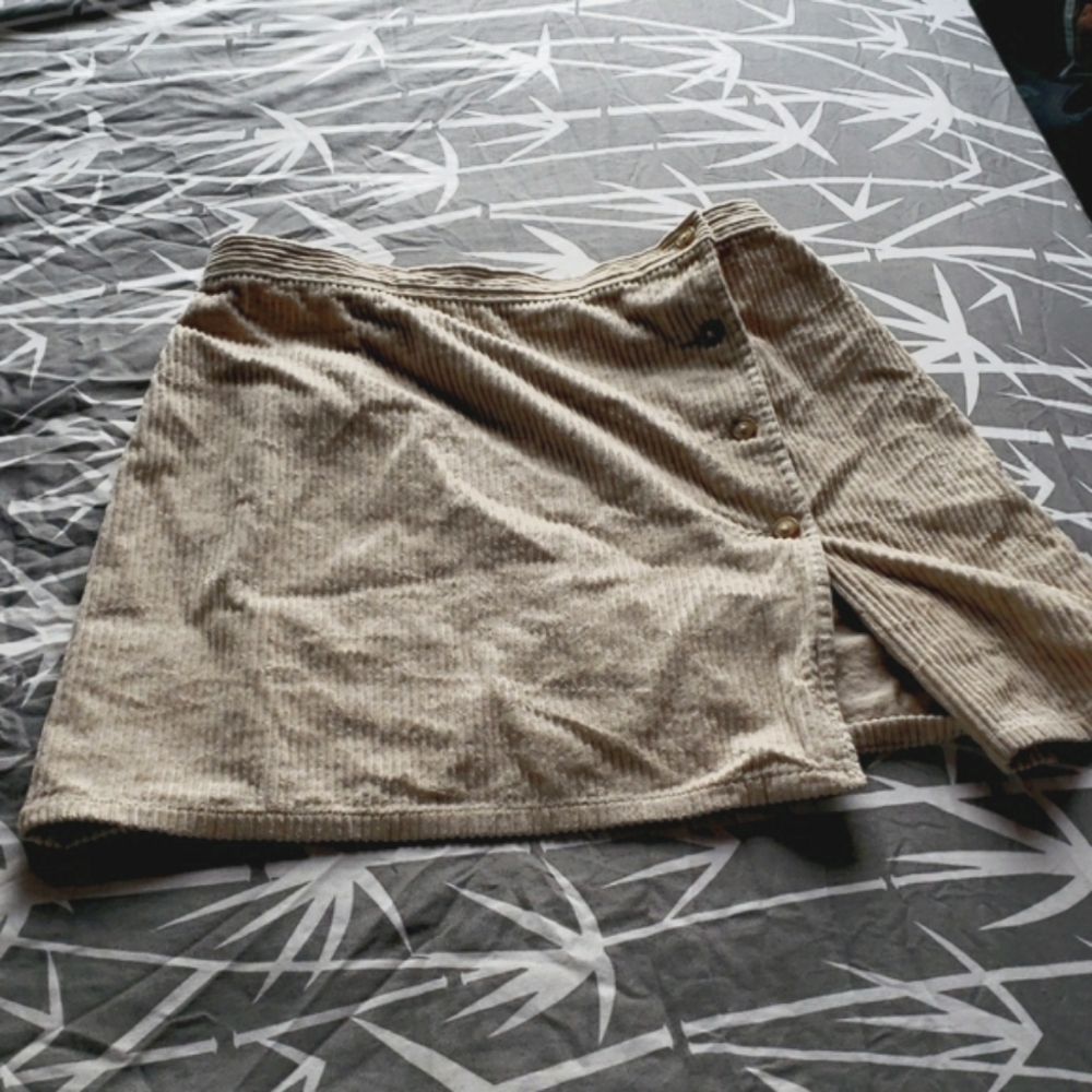 Beige light corduroy
